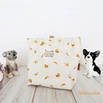 【完成品】❁犬のお散歩用❁　🌼マナーポーチ🌼　小型 / 中型犬用🐶　【ばなな柄】