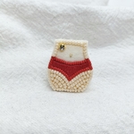 ダイエットビキニ姉☆ビーズ刺繍ブローチ