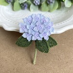 紫陽花ブローチ（薄色）