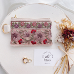インド刺繍のカードポーチ(ポケット付き)
