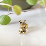 ウサギ ボディピアス ボディピアス アンティークゴールド 14G 16G 18G 軟骨ピアス 片耳
