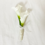 大人気のカラー　ブートニア　コサージュ　新郎胸飾り　結婚式　　前撮り　ウェディング　ＮＯ.1059