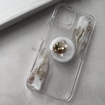 MagSafe対応【スマホグリップセット】ニュアンス iPhoneケースprésence【ホワイト】iPhone17 ハイブリッドケース iPhone16シリーズ