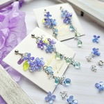 【季節限定】紫陽花の咲く頃-ロングver-⋆*❁*ピアス or イヤリング✩.*˚ 