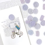 シーリングスタンプ フレークシール 30枚set《blue》 [F654]