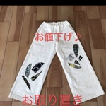 ミナペルホネン　パッチワーク　パンツ　Mサイズ