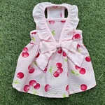サクランボの可愛いフェミニンフリルワンチャンワンピ