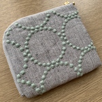 ラスト1  ミナペルホネン　タンバリン　グレー　ミニ財布　コインケース　ポーチ