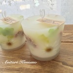 リース屋さんのボタニカルキャンドル「マーガレット」