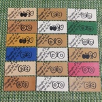 108✰︎プチローズ 国産ヌメ革タグ❁ミシン用