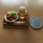 送料無料！！ 俺の唐揚げビールセット ミニチュア