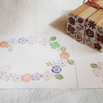 春色フローラルスタンプセット