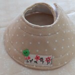 エリザベスカラー☆ウサギ用☆シンプル水玉柄