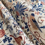 NEW❣️ ゴブラン織り生地 花鳥柄レトロ風147×50cm