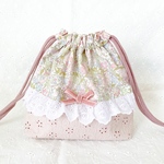 ❤︎完成品❤︎マチつき巾着　リバティカワード