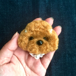ふわふわ トイプードル ブローチ