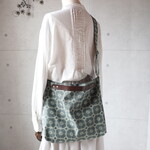 ラスト！3WAYバッグ（anemone・モスグリーン/ショルダー刺繍あり）ミナペルホネン生地使用・ハンドメイド