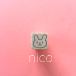 nico＊消しゴムはんこ＊ちびはんこうさぎ