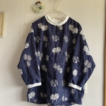 ボタニカル刺繍のリブプルオーバー