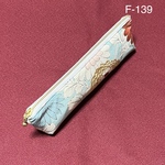 F-139再販　着物リメイク　正絹　手描き友禅　三角ペンケース