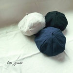 kids＆baby くったりハーフリネンのほっこりベレー帽  選べる3color   送料無料【受注製作】