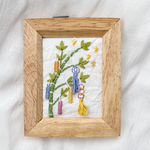 季節の刺繍　ミニフレーム　七夕　短冊