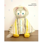 ジェラトーニ他兼用で♡レインポンチョ*雨の日にぴったり*イエロー×フード付き