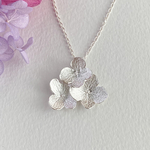 〔ネックレス〕純銀の紫陽花ネックレス