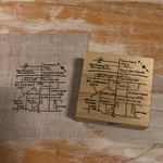 【西の工場】西の工場地図 ナチュラルver. - Westelijke fabriekskaart Natural ver. - [ラバースタンプ]