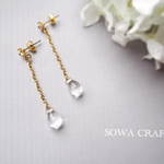 再…✨ガラスの雫ピアス
