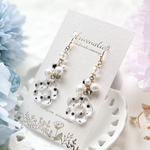 ドットフラワー パール ピアス/イヤリング