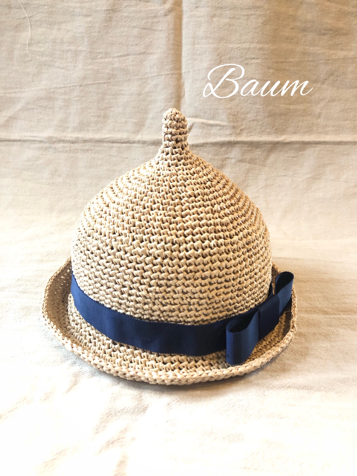 花びらブリムの麦わら帽子 花びらブリムの麦わら帽子