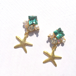 ビジュー×スターフィッシュピアス
