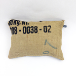 ◆ビンテージコーヒー豆麻使用リメイククラッチバッグ◆USED