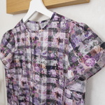 １点限り【6/17♡再入荷】リバティ＊花びらスリーブのブラウス （7・9・11・13号)