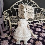 【セット商品】ミディブライス♡ドロワーズオールインワンとモチーフ繋ぎのボンネット