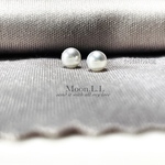 6月誕生石 〜marking pin pearl〜  淡水パールのミニスタッドピアス　サージカルステンレス316L