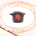 【ビターストロベリー色】ドール用桜のクラシカルトランクバッグ