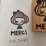 スタンプNo. 5049merciボブの女の子