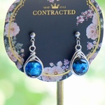 蓄光ホタルガラス✧カン付ピアス