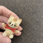 二足歩行　茶トラ猫ちゃん　モールアート　モールベア 