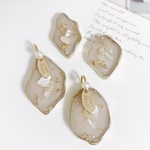 【送料無料】ハンドメイド　チャーム　カボション　パーツセット　レジン　変形　ニュアンス　パーツ