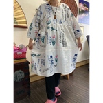 手ぬぐいのチュニック　　　　　　古布リメイク