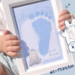 【オープン価格︎◡̈︎】足形手形用マンスリー*バースデーポストカード（似顔絵付）【5月中お値下げ！】