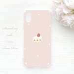 ［全機種対応］ショートケーキのスマホケース mocomoco. ⑅* (iPhoneケース/Xperiaケース/Androidケース/AQUOSケース/Galaxyケース/苺/ケーキ/スイーツ)