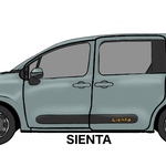 【coo5coco7様専用】【SIENTA】トヨタ　シエンタ　キーホルダー 車 TOYOTA SIENTA