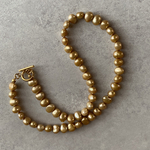 アレルギー対応　淡水パールネックレス　マンテル　