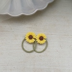 himawari tie🌻　ひまわりヘアゴム~ ベビーヘアゴム　ベビーアクセサリー　キッズアクセサリー　ヘアゴム　キッズヘアゴム