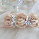 sale**FLORA：：バラと忘れな草のバレッタ