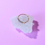 今月のサービス品♪キラキラ スモーキークォーツ  天然石 ワイヤー ピンキーリング